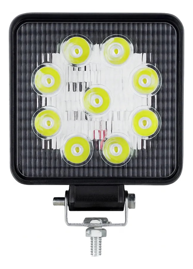 Farol de Led Quadrado 27W com 9 Leds