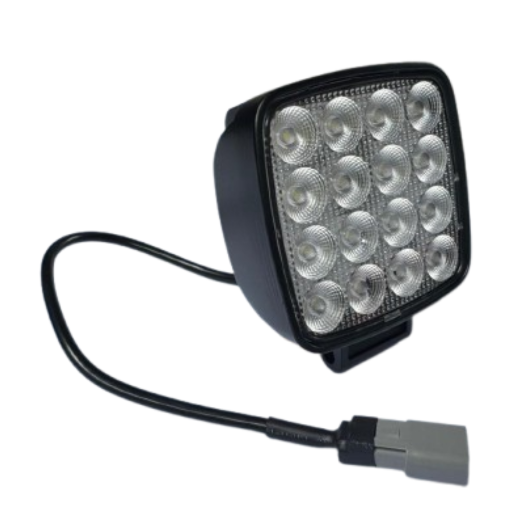 Farol de Milha Quadrado 16 Leds 48W Bivolt