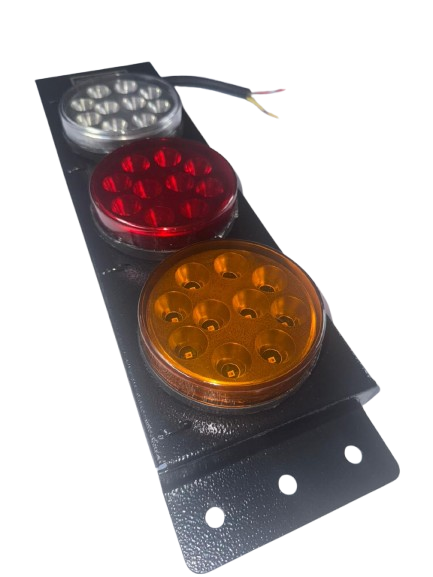 Sinalizador / Lanterna Traseira KC03RM com Lentes Coloridas