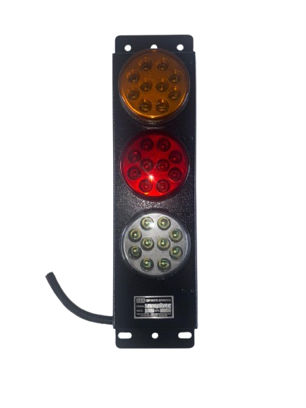 Sinalizador / Lanterna Traseira KC03RM com Lentes Coloridas