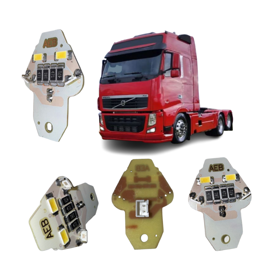 Módulo Placa LED Farol Principal Volvo FH FM 2010 a 2014 24V 70W Branco Frio 8291488 AEB