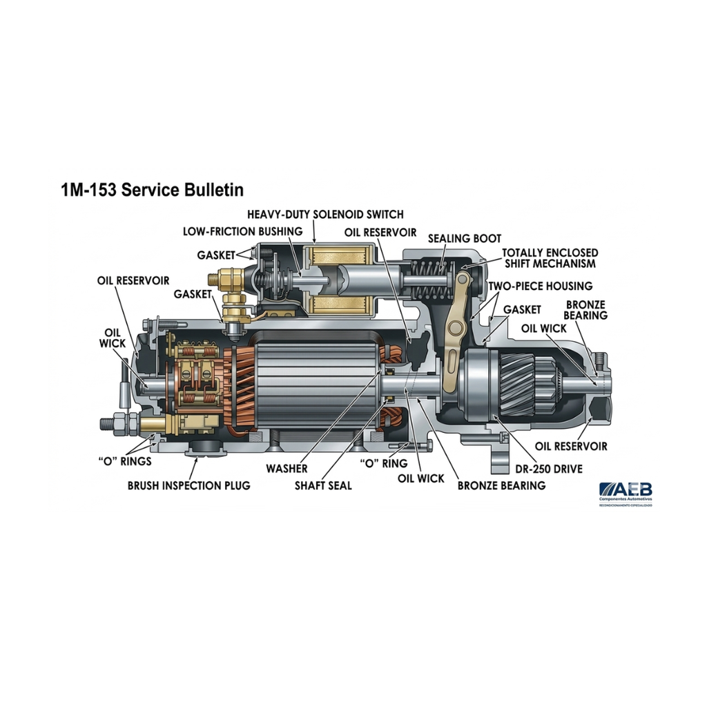 Serviço de Recondicionamento de Motores de Partida Delco Remy 50MT (64V)